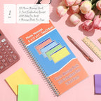 Fullhawl 1 Pcs Spiral Bound Phone Message Book 5-1/2" x 11" 2 Part Colorful - Image 2