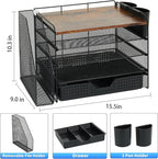 OPNICE Desk Organizer, 5-Tier Paper File Organizer - Image 2