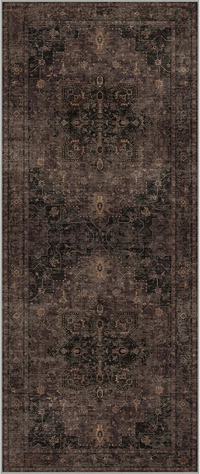 GENIMO 2'6"x6 Runner Rugs for Hallway, Machine Washable Non Slip Vintage Rugs - Image 8