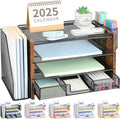 OPNICE Desk Organizer, 4-Tier Desktop File Organizer by OPNICE