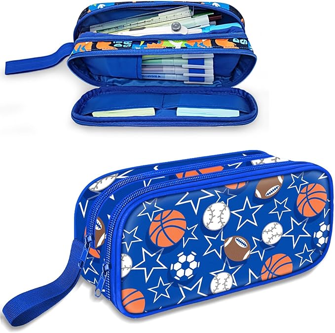 Fitvc Large Pencil Case for Boys, Sports Boys Pencil Pouch for Kids Teens School by FITVC