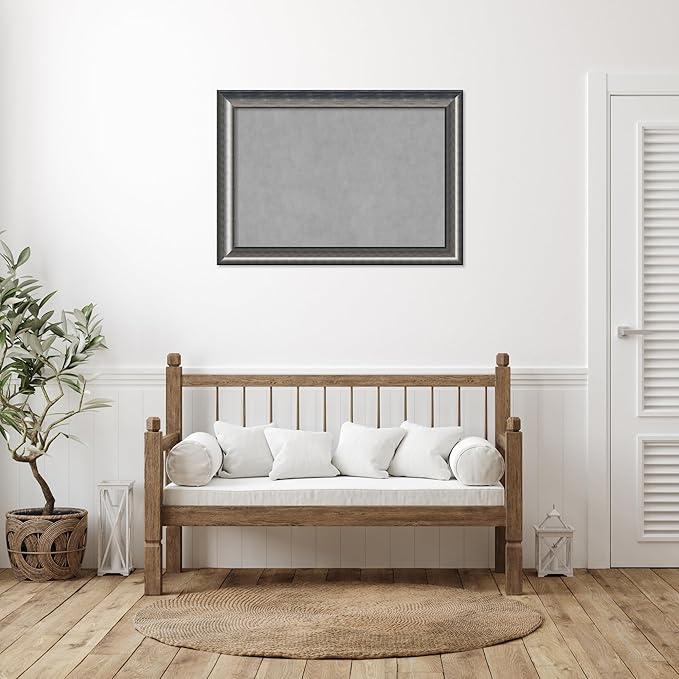 Amanti Art Silver Framed Magnetic Board 30x42 Large Vision Board - Image 5
