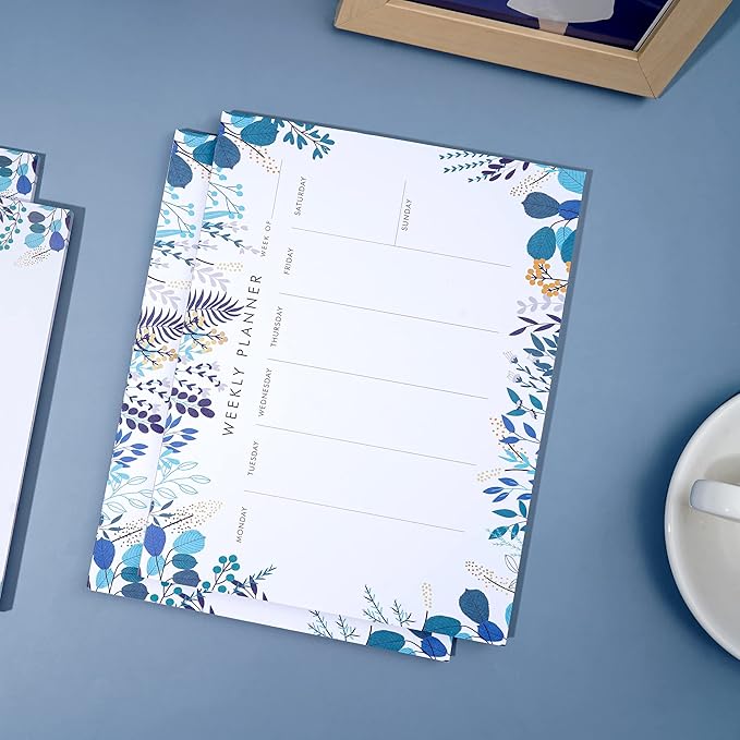 2 Pack Weekly Planner Notepad Tear Off Set of 2 Weekly Calendar Pad 52 Undated - Image 9