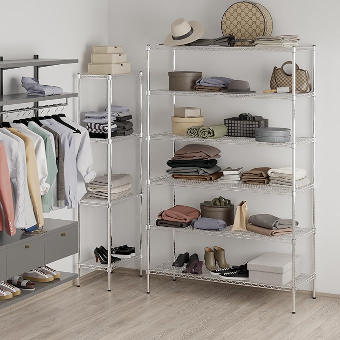 Regal Altair 21" Deep x 54" Wide x 86" Height Wire Shelving Kit | 6-Tier | NSF - Image 2