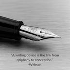 Webson Gill The Boss' Black Luxury Executive Fountain Pen, Polished Lacquer & - Image 4