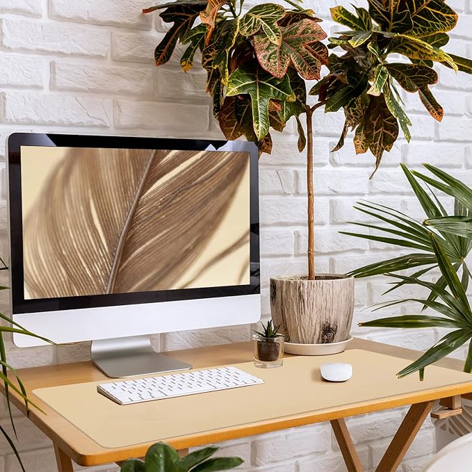 Leather Desk Pad, Large Mouse Pad, Leather Desk Blotter, Non-Slip Desk Pad - Image 7