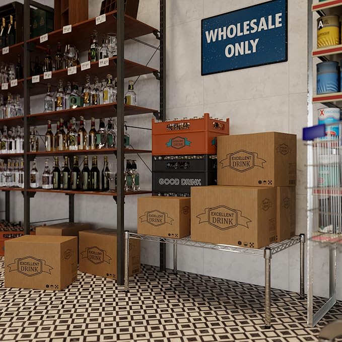 Regal Altair 21" Deep x 36" Wide x 14" Height Wire Shelving Kit | 1-Tier | NSF - Image 2