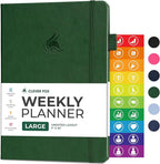 Clever Fox Planner Large – Undated Weekly & Monthly Planner by CleverFox