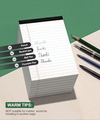 Legal Pads 4x6 Inch College Ruled Small Notepads Writing Note Pads - Image 6