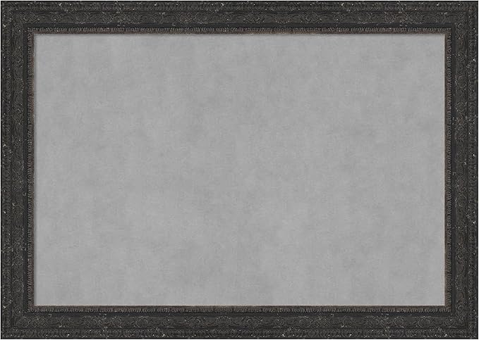 Amanti Art Black Framed Magnetic Board 29x41 Large Vision Board by AmantiArt