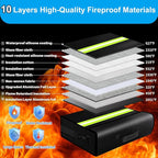 WJTZDZ 6500°F Large Fireproof and Waterproof Document Bag - Image 2
