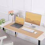 Desk Mat, 47.2" x 17" Leather Desk mat, Double-Sided Desk Pad, Desk matt - Image 7