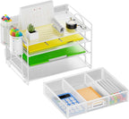Marbrasse Desk Organizer and Accessories4-Tier Paper File Letter Tray - Image 2