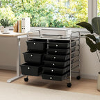 LDAILY 9 Drawer Rolling Storage Cart, Rolling Cart - Image 2