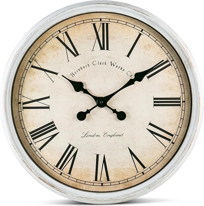 Bernhard Products Large Decorative Wall Clock 20 Inch Silent Non Ticking by BernhardProducts