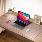 Boutilon Leather Desk Pad Protector, Non-Slip Mouse Pad, Laptop Desk Pad - Image 2