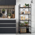 CAPHAUS 5 Tier Bookshelf, 24 Inch Width Free Standing Shelf, Bookcase Shelf - Image 4
