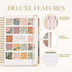 Aesthetic Teacher Planner For The 2026-2027 Academic School Year | All Incl. 8.5" X 11" Lesson Plan Book Supplies - Easily Organize Your Daily, Weekly & Monthly Classroom/homeschool Schedule