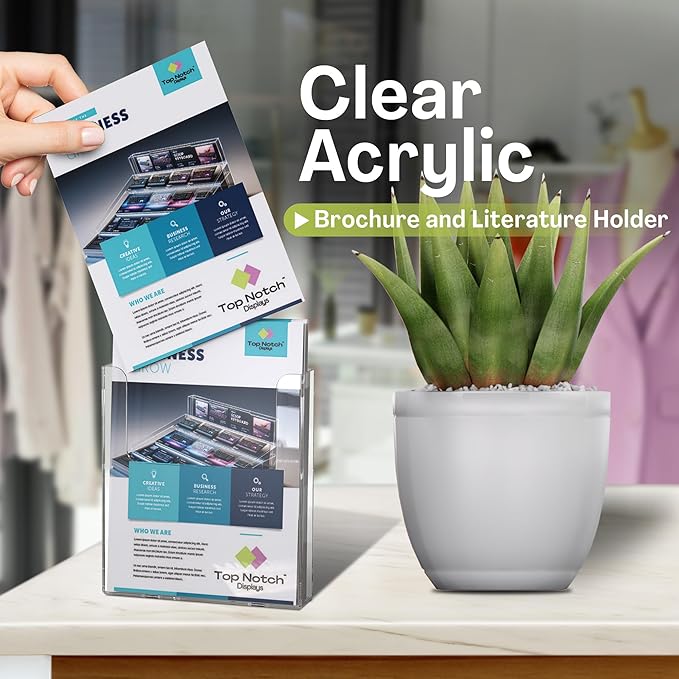 Top Notch Displays Acrylic Brochure Holder - Image 3