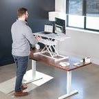 VIVO 36 inch Desk Converter, K Series, Height Adjustable Sit to Stand Riser - Image 9