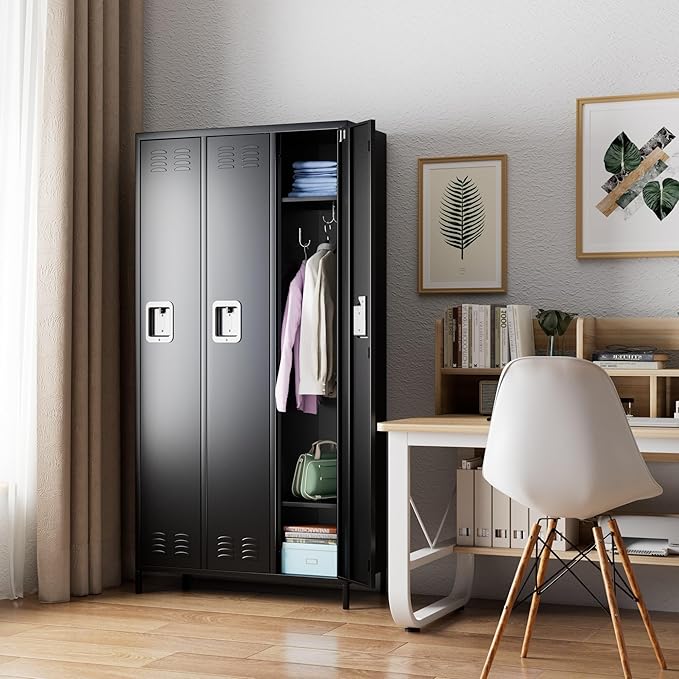 SUPEER 3 Doors Metal Lockers for Employees - Image 2