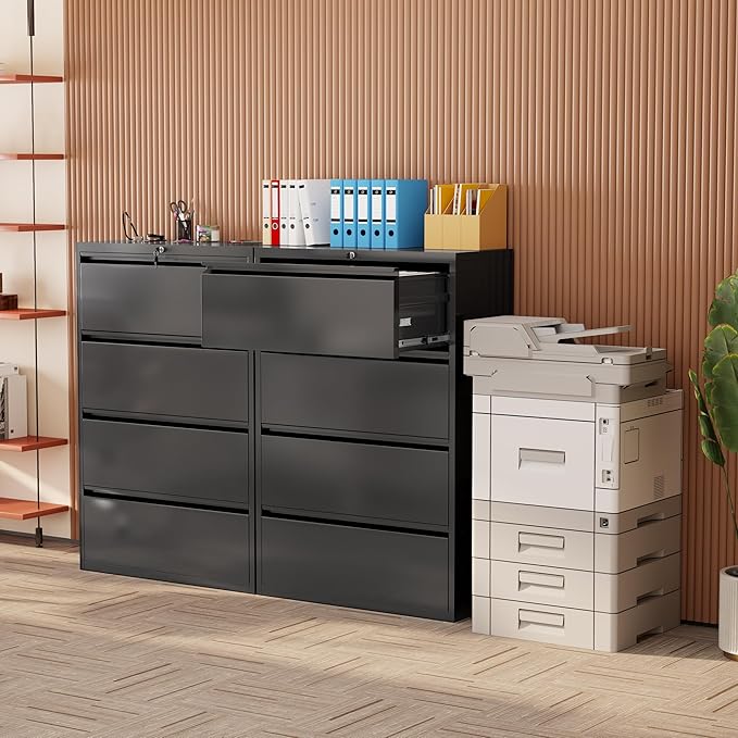 INTERGREAT 4 Drawer File Cabinet, Lateral File Cabinet - Image 2