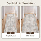 GENIMO Runner Rug 2'6"x7 Machine Washable Non Slip Vintage Hallway Runner Rug - Image 6