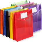 10 Pieces Plastic File Folders Envelope Expanding File Wallet Organizer - Image 8