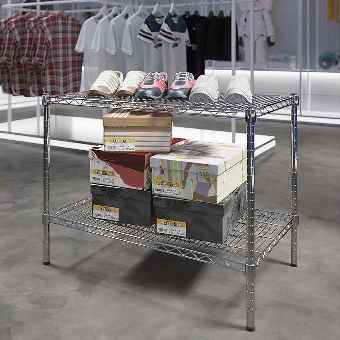 Regal Altair 21" Deep x 36" Wide x 27" Height Wire Shelving Kit | 2-Tier | NSF - Image 2