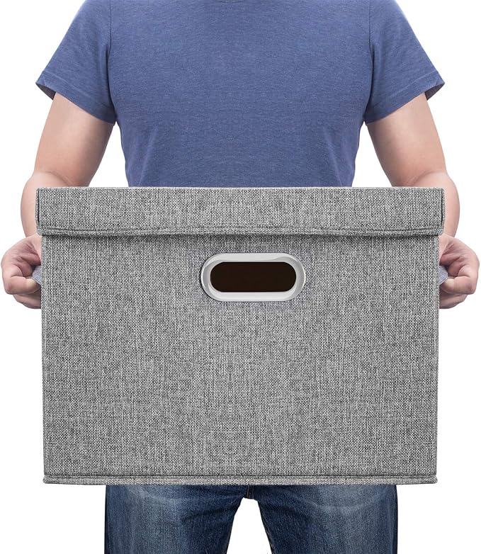 TYEERS Large Storage Bins with Lids, Collapsible, Fabric Storage Boxes - Image 6