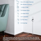 204in Wall Cable Hider, Cord Hider to Hide 2-3 Cords, TV Wire Hider - Image 3