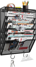 KZWKRG 6 Tier Wall File Organizer Hanging Vertical File Organizer, Wall Mounted by Unknown