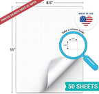 321Done Double Sided Graph Paper Notepad, 0.20 Grid, Made in the USA, Quad - Image 2