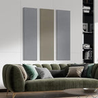 2” Thick Acoustic Panels with Hanging Brackets to the Wall, Light Grey - Image 4