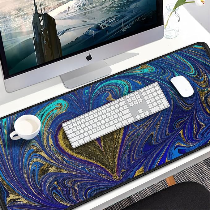 Large Mouse Pad, 31.5x15.7 inch Large Extended Computer Keyboard Mouse Mat - Image 7