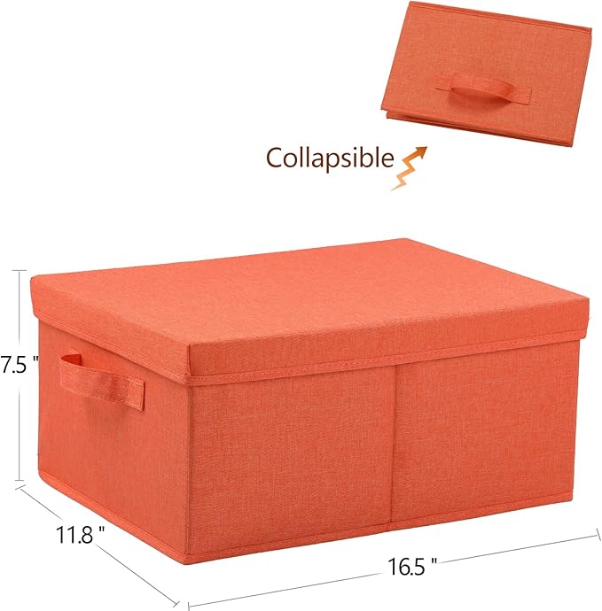 HOONEX Storage Bins with Lids for Organizing, Storage Boxes with 2 Carrying - Image 7
