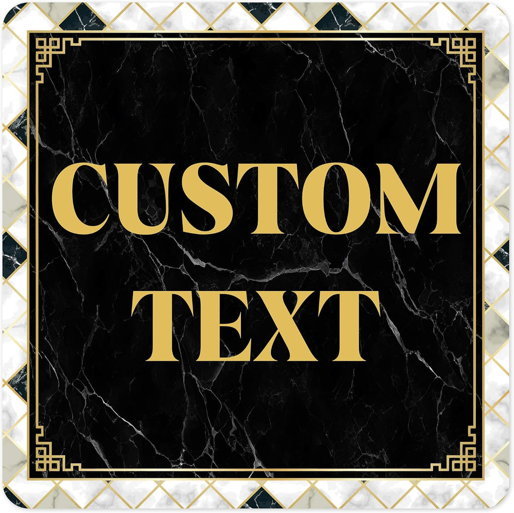 Custom Sign, Custom Street Sign, 11 Font Colors, 13 Font Styles, 4 Hole Options