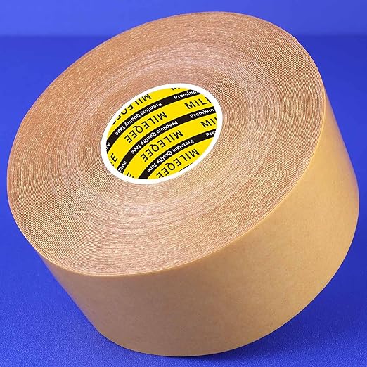 MILEQEE Double Sided Tape Heavy Duty, 2in x 66FT, Universal High Tack, Sticky by MILEQEE