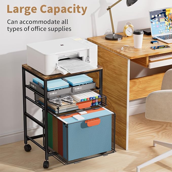 Marbrasse Rolling file cabinet - Image 4