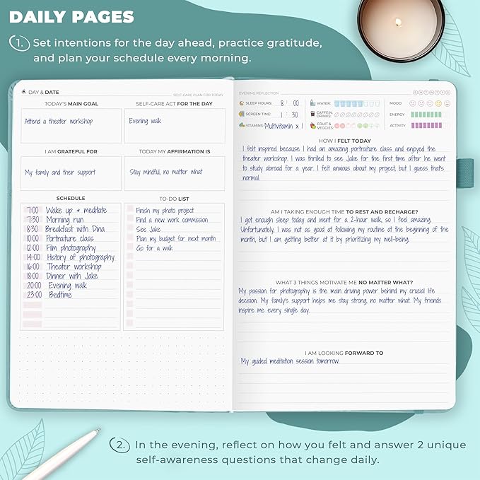 Clever Fox Self-Care Journal – Daily Reflection Notebook – Mental Health & - Image 4