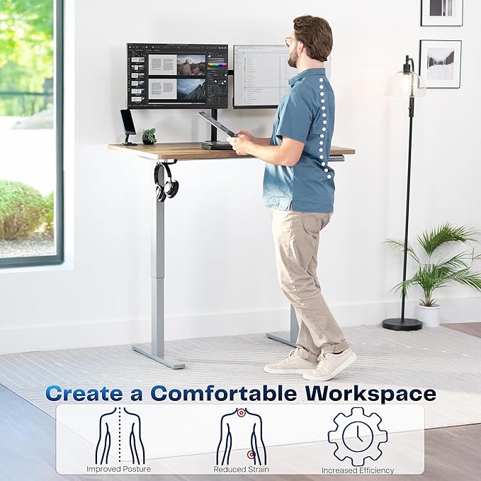 VIVO Electric 48 x 30 in Standing Desk, Memory Height Adjustment, 1B Series - Image 4