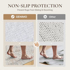 GENIMO Runner Rug 2'6"x8 Machine Washable Non Slip Vintage Hallway Runner Rug - Image 4