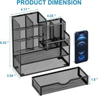 Marbrasse Mesh Pen Holder for Desk, Desk Organizers and Accessories for Office - Image 5
