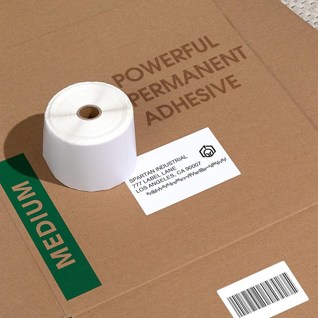 2" X 1” Direct Thermal Labels (1300 Count, 1 Roll) | Perforated Shipping Labels, Address, UPC Barcode Stickers for Inventory - Compatible With Zebra and Rollo Printers