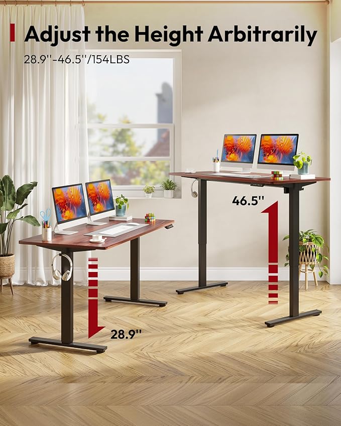 SANODESK Electric Standing Desk 48 x 30 Inches Whole-Piece Desktop Height - Image 8