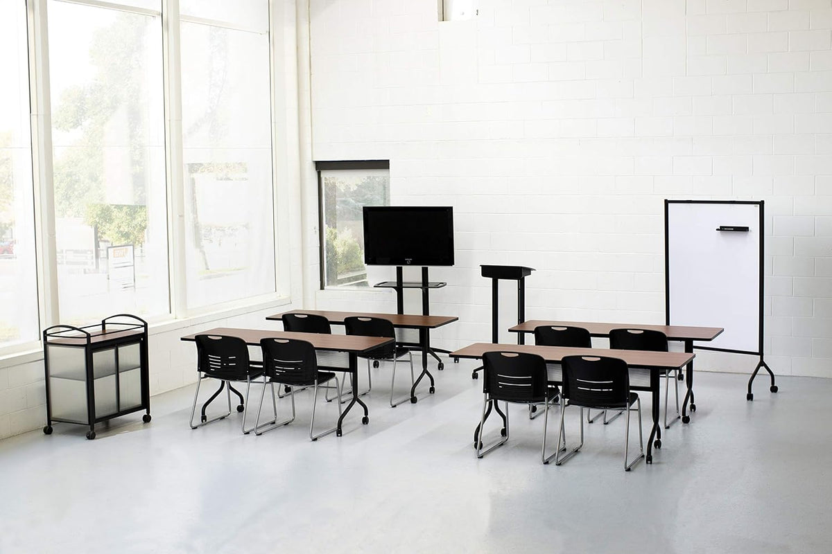 Safco Products Impromptu Full Collaboration Whiteboard Screen 8511BL, Black, ...