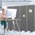 Acoustic Room Divider Privacy Panel - Image 6