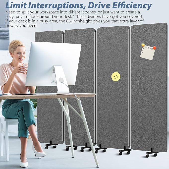 Acoustic Room Divider Privacy Panel - Image 6