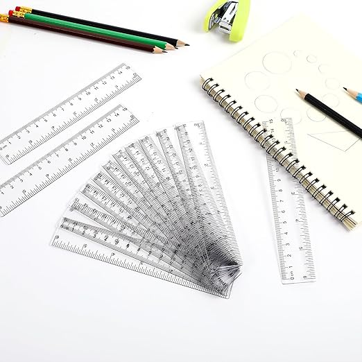 150 Pcs 6 Inch Ruler Clear Plastic Rulers Bulk - Image 7