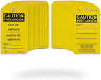 TRADESAFE Bilingual Out of Service Tags, Fuera de Servicio by TRADESAFE